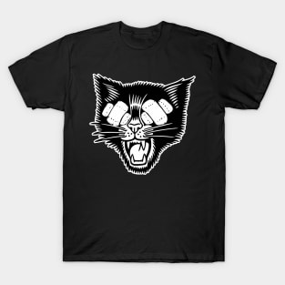 Black Band-aid Cat T-Shirt